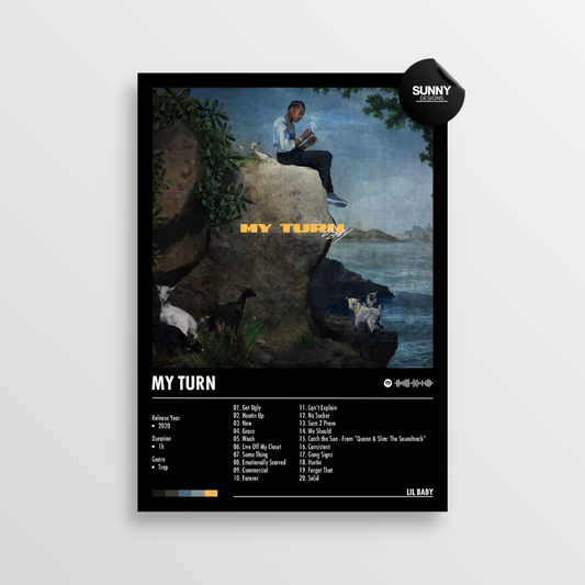 Lil Baby My Turn merch custom album cover poster music poster personalized gifts poster mockup poster template Sunny Designs Poster 