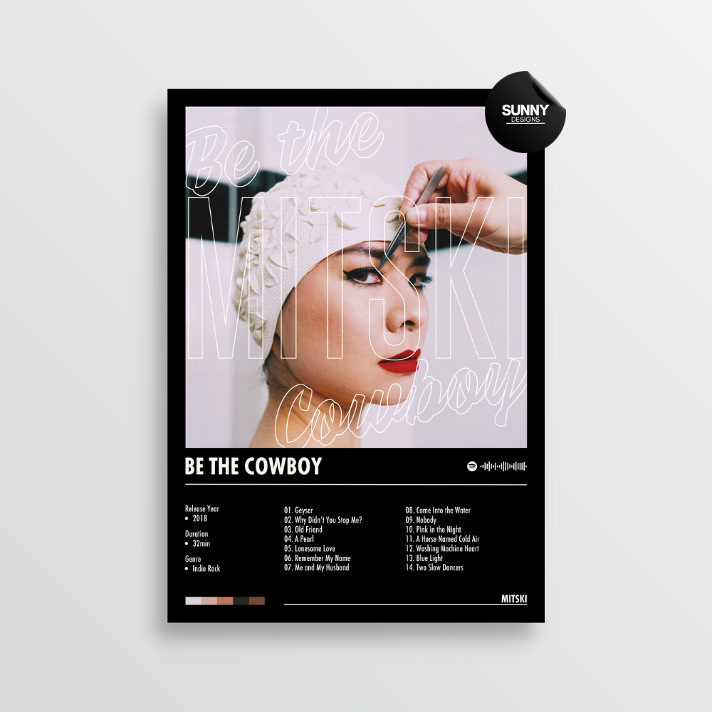 Mitski Be the Cowboy merch custom album cover poster music poster personalized gifts poster mockup poster template album posters for wall Sunny Designs Poster 