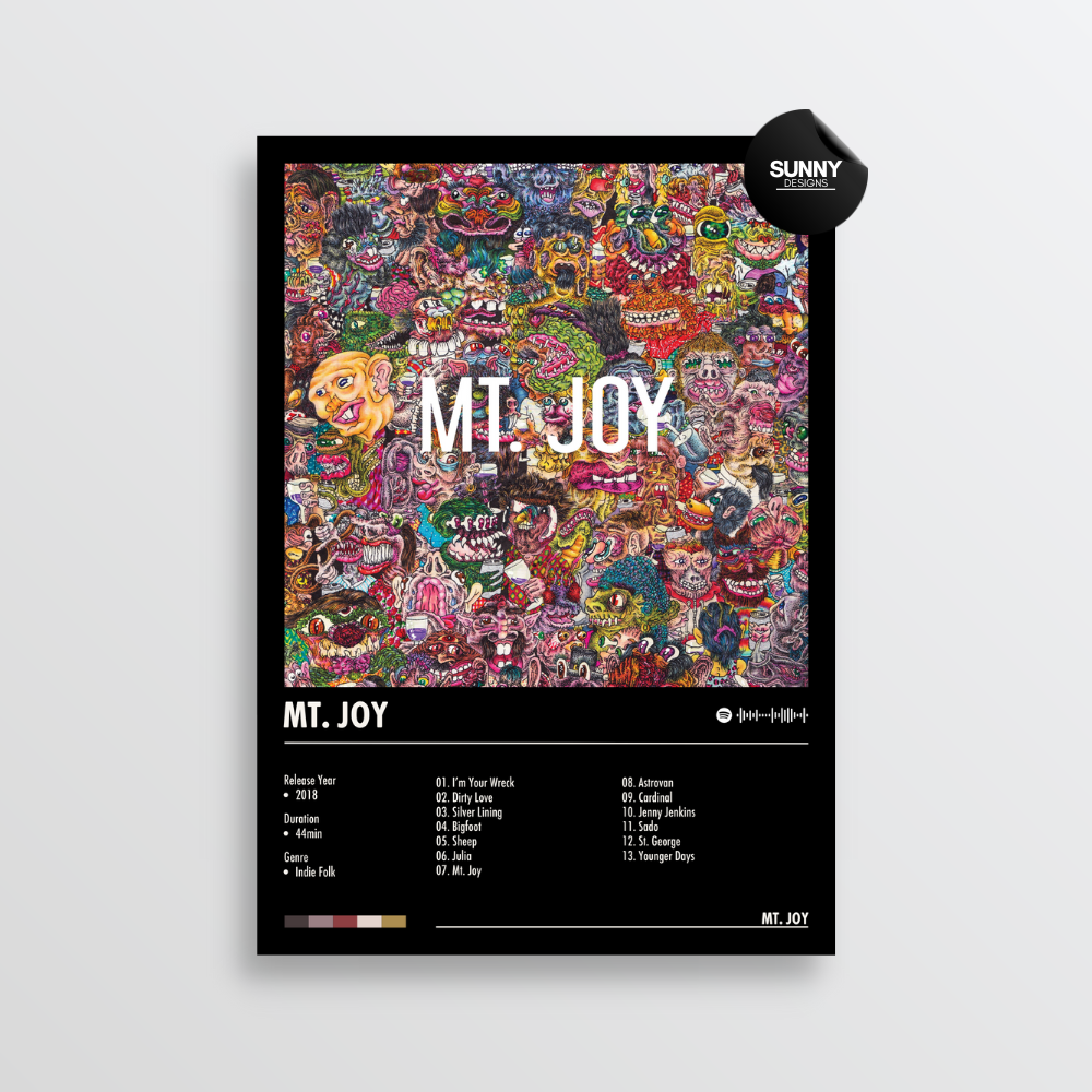 Mt. Joy Mt. Joy merch custom album cover poster music poster personalized gifts poster mockup poster template album posters for wall Sunny Designs Poster 