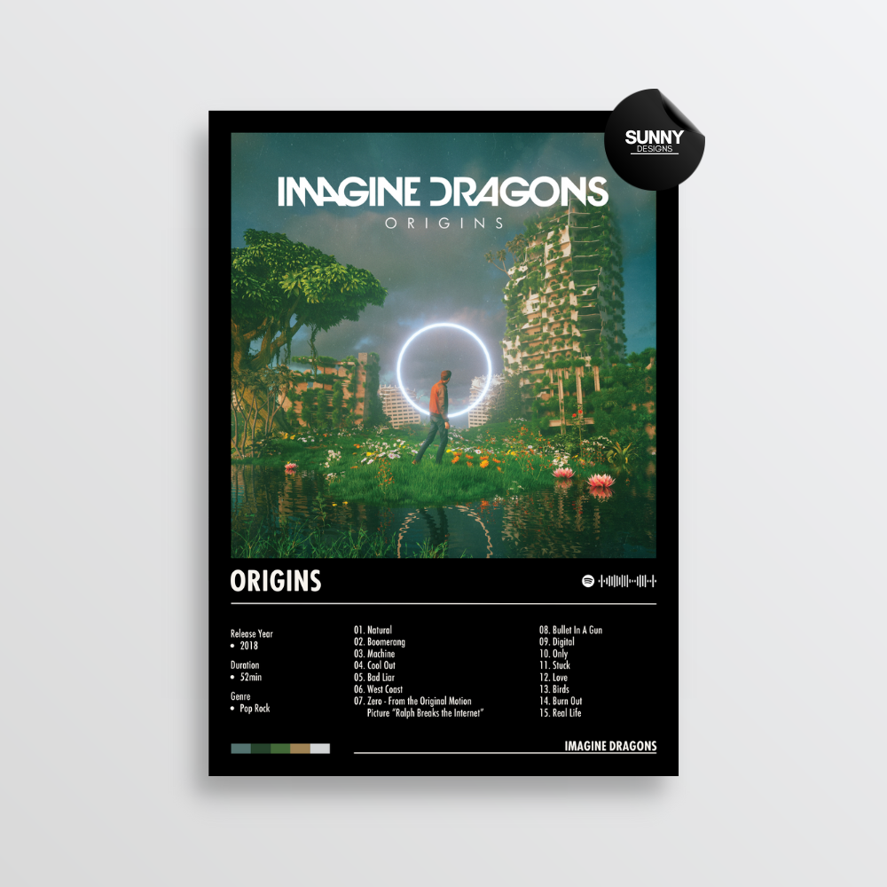 Imagine Dragons Origins (Deluxe) merch custom album cover poster music poster personalized gifts poster mockup poster template album posters for wall Sunny Designs Poster 