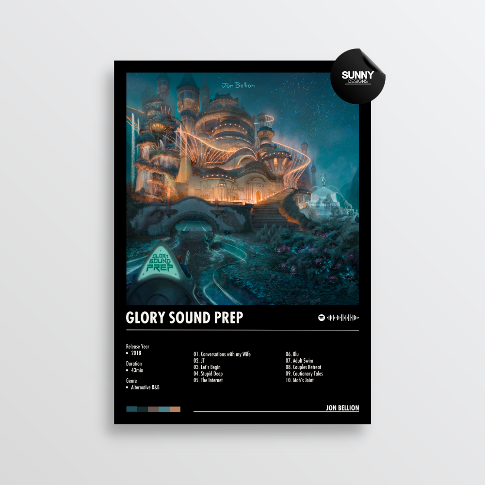 Jon Bellion Glory Sound Prep merch custom album cover poster music poster personalized gifts poster mockup poster template album posters for wall Sunny Designs Poster 