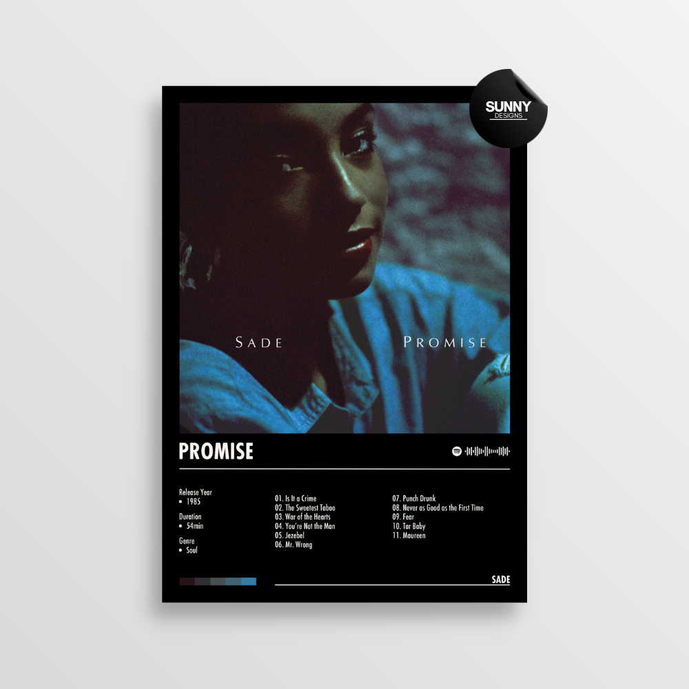 Sade - Promise | Album Cover Poster – Sunny Designs Posters