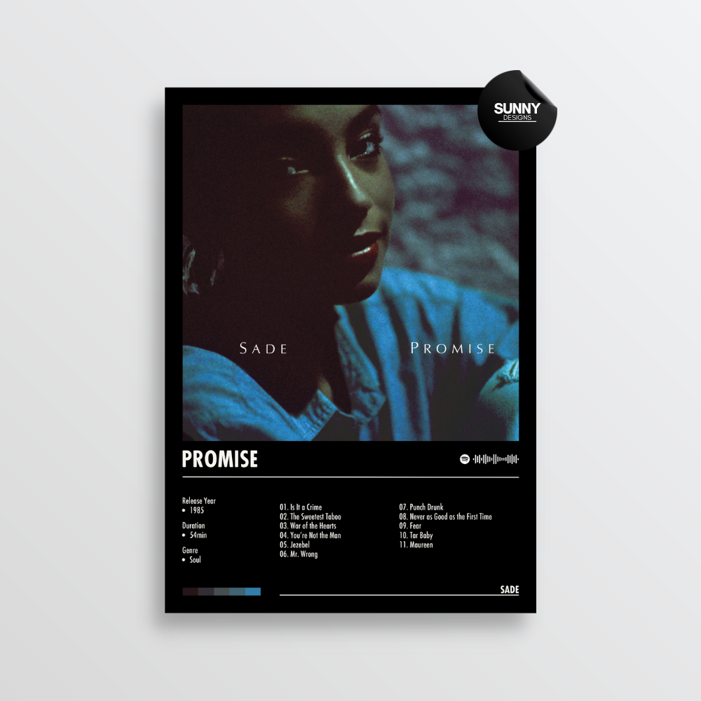 Sade Promise merch custom album cover poster music poster personalized gifts poster mockup poster template album posters for wall Sunny Designs Poster 