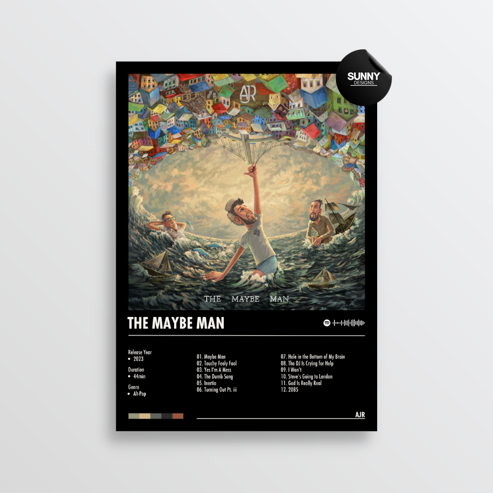 AJR - The Maybe Man | Album Cover Poster – Sunny Designs Posters