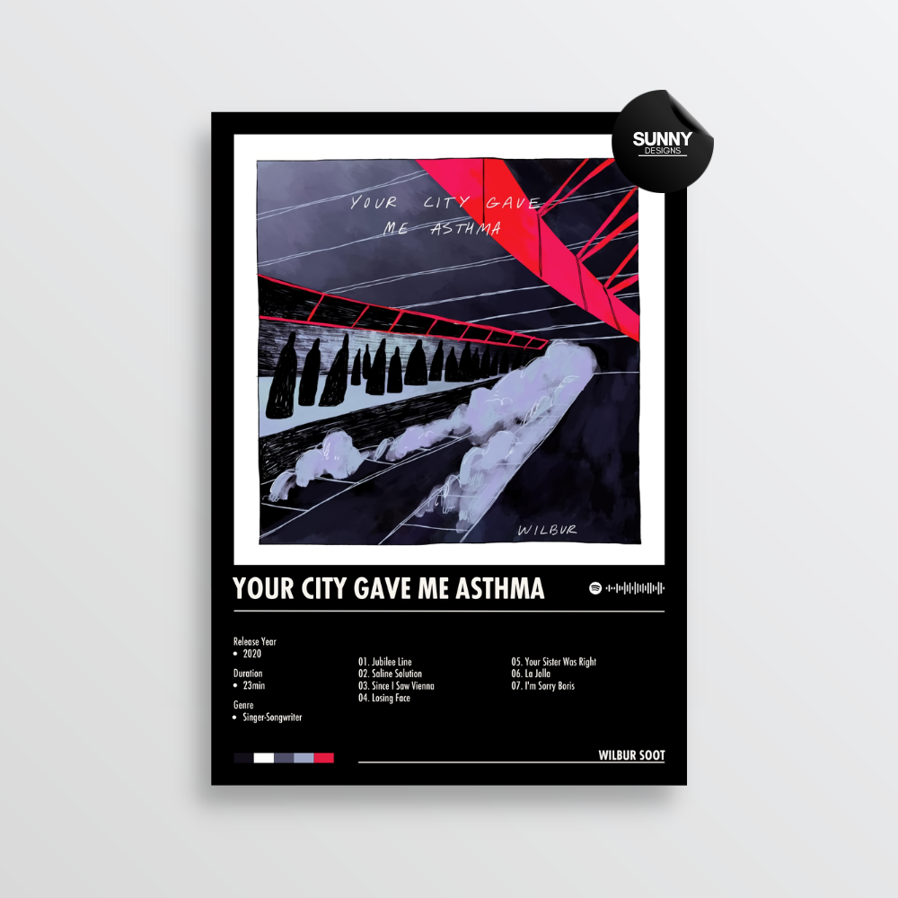 Wilbur Soot - Your City Gave Me Asthma | Album Cover Poster – Sunny ...