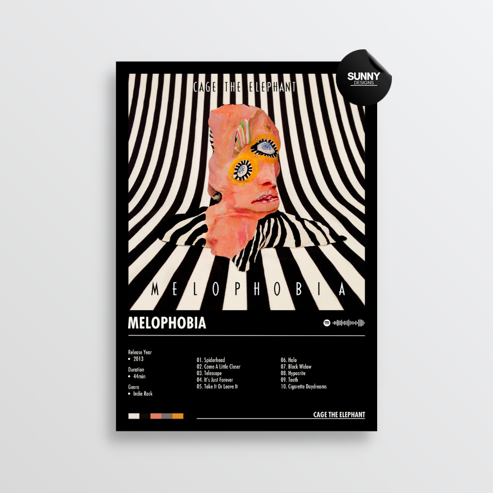 Cage the Elephant Melophobia merch custom album cover poster music poster personalized gifts poster mockup poster template album posters for wall Sunny Designs Poster 