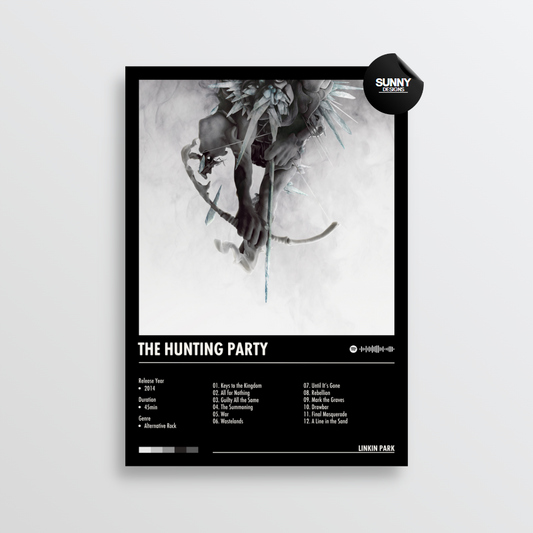 Linkin Park The Hunting Party merch custom album cover poster music poster personalized gifts poster mockup poster template Sunny Designs Poster 