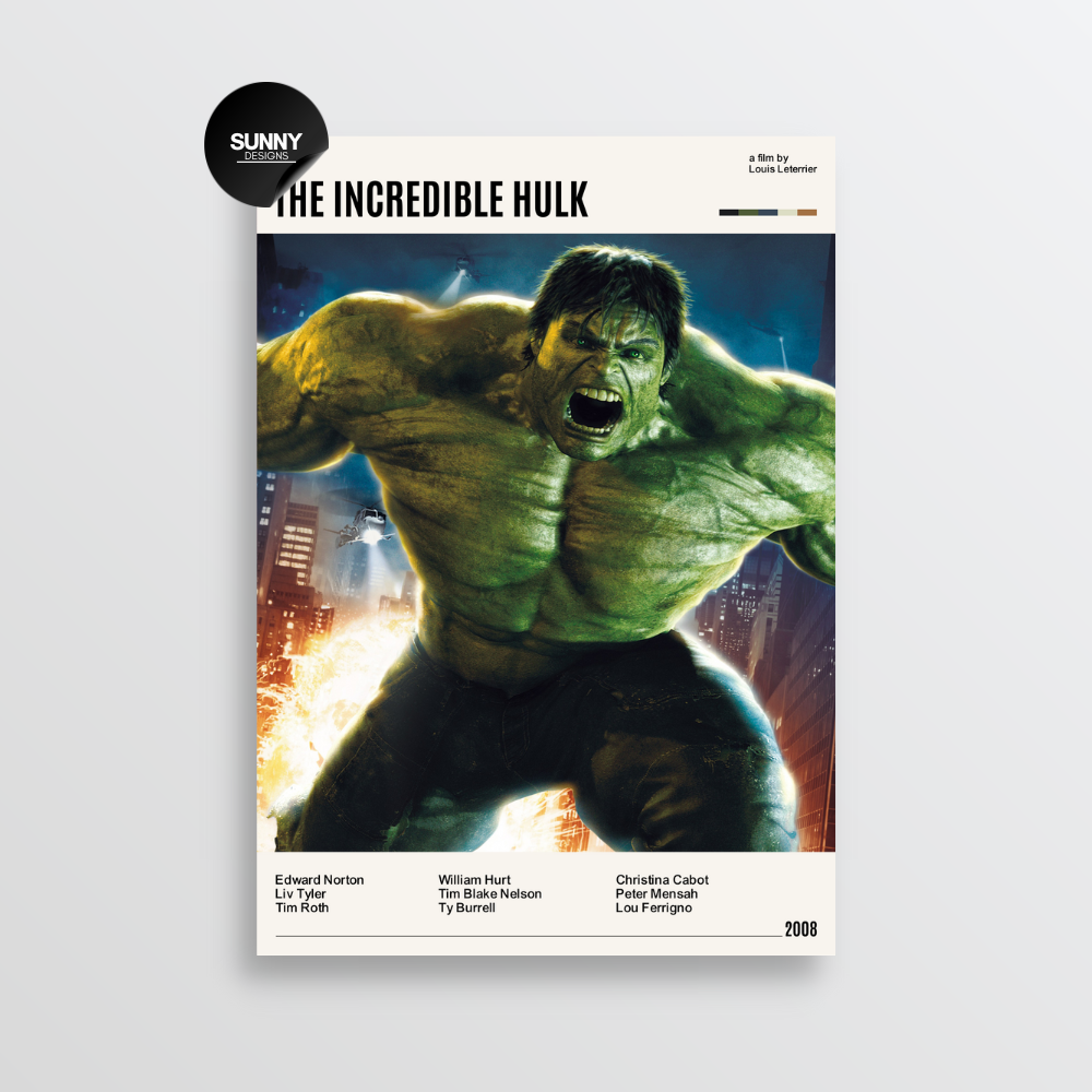The Incredible Hulk minimalist movie film TV show serie poster. Ontdek onze collectie minimalistische filmposters en tv-serieposters, perfect voor liefhebbers van stijlvolle wanddecoratie. Deze unieke kunstwerken zijn een must-have voor filmliefhebbers en voegen een moderne touch toe aan elk interieur.