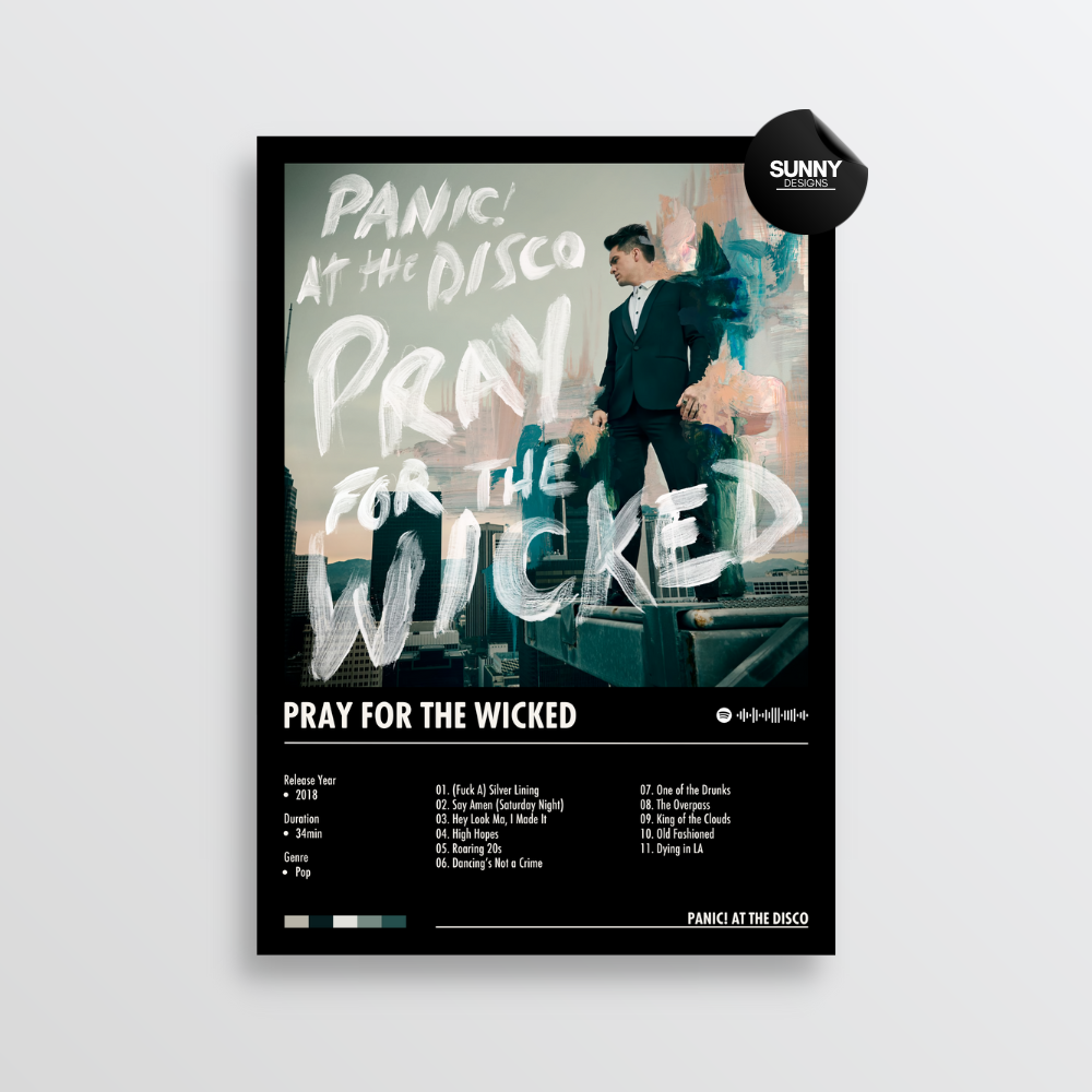 Panic at the Disco Pray for the Wicked merch custom album cover poster music poster personalized gifts poster mockup poster template album posters for wall Sunny Designs Poster 