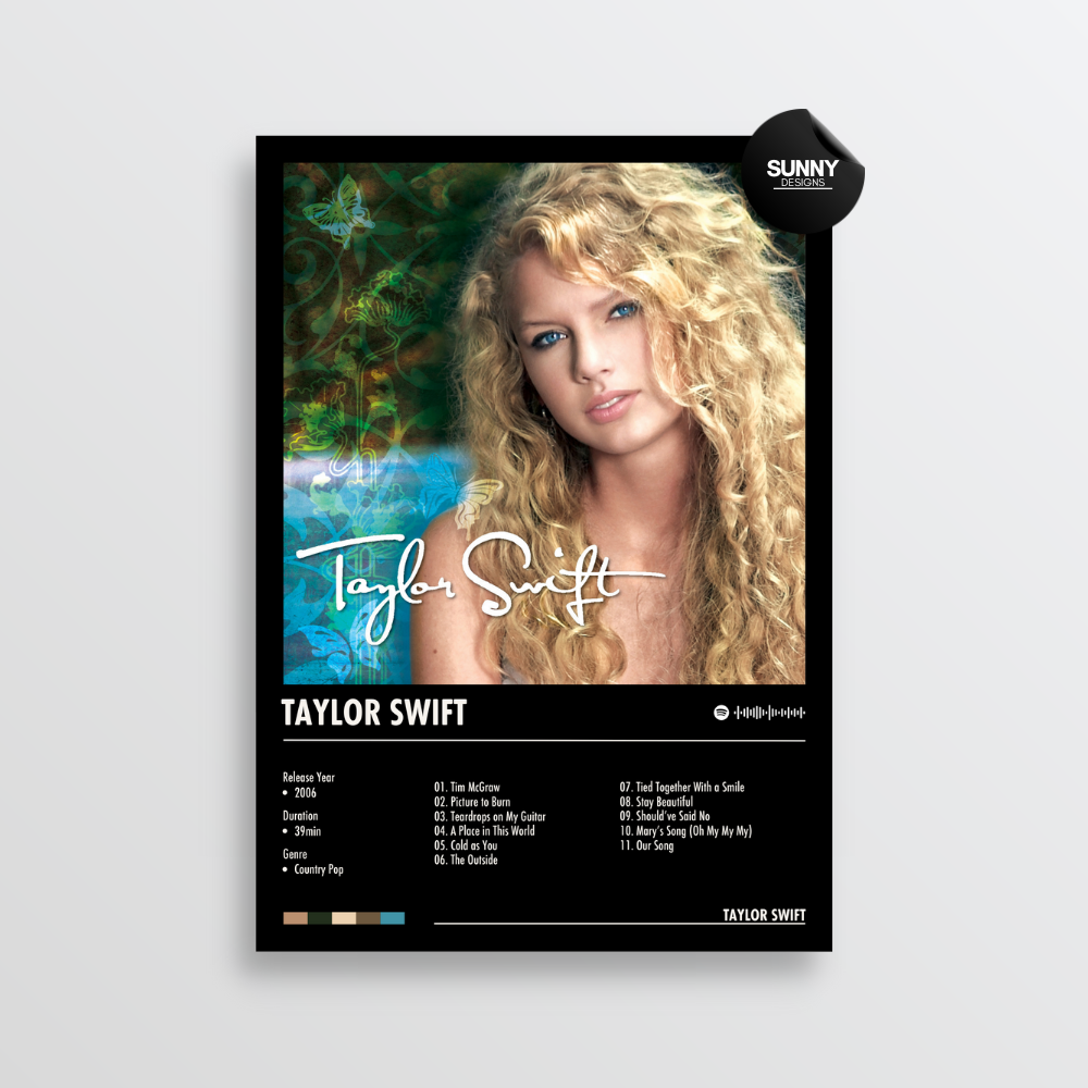 Taylor Swift Taylor Swift merch custom album cover poster music poster personalized gifts poster mockup poster template Sunny Designs Poster