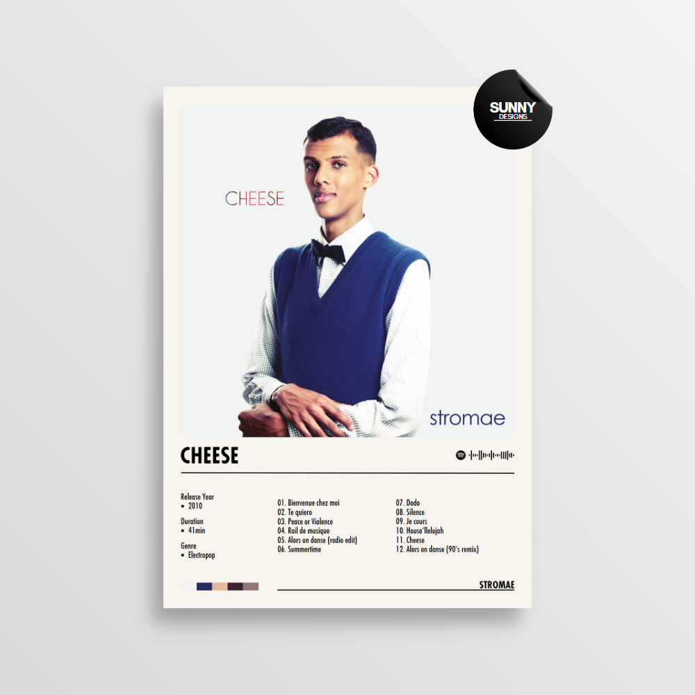 Stromae Cheese merch custom album cover poster music poster personalized gifts poster mockup poster template Sunny Designs Poster