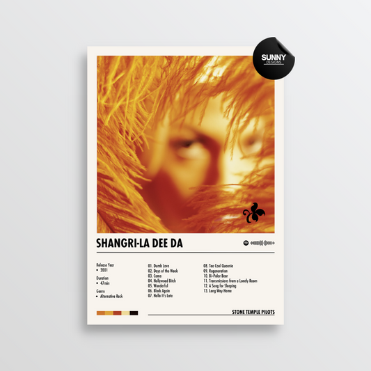 Stone Temple Pilots Shangri LA DEE DA merch custom album cover poster music poster personalized gifts poster mockup poster template album posters for wall Sunny Designs Poster 