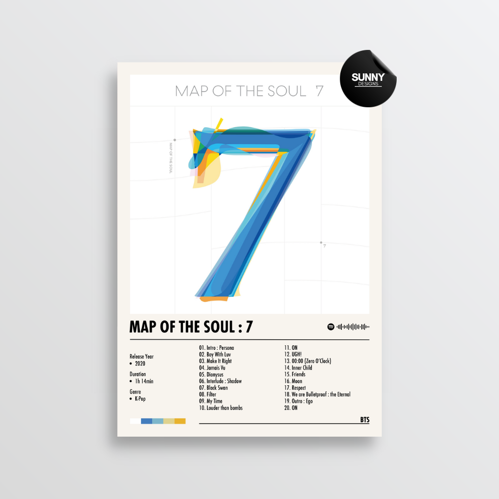 BTS - Map of the Soul: 7 | Album Cover Poster – Sunny Designs Posters