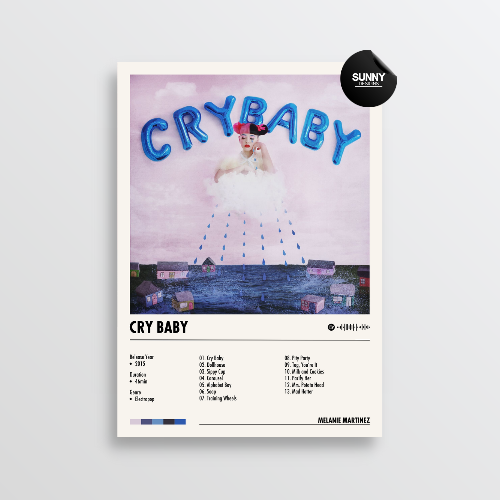 Melanie Martinez Cry Baby merch custom album cover poster music poster personalized gifts poster mockup poster template album posters for wall Sunny Designs Poster 