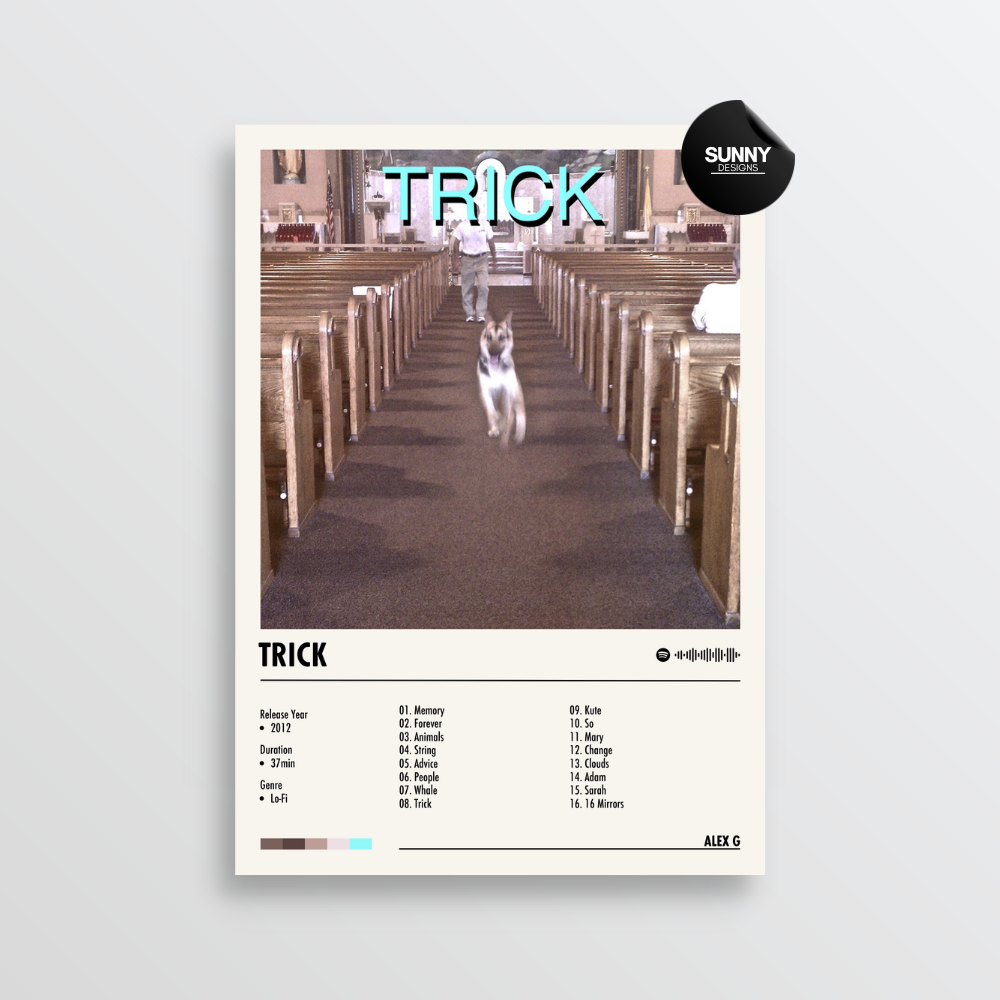 Alex G - Trick | Album Cover Poster – Sunny Designs Posters