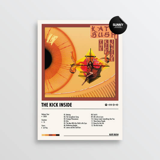 Kate Bush The Kick Inside merch custom album cover poster music poster personalized gifts poster mockup poster template album posters for wall Sunny Designs Poster 