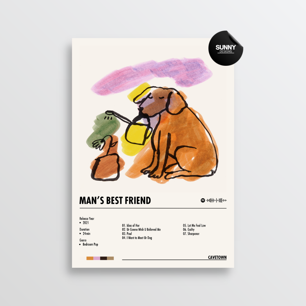 Cavetown Man’s Best Friend merch custom album cover poster music poster personalized gifts poster mockup poster template album posters for wall Sunny Designs Poster
