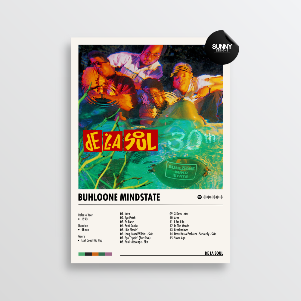 De La Soul De La Soul is Dead merch custom album cover poster music poster personalized gifts poster mockup poster template album posters for wall Sunny Designs Poster
