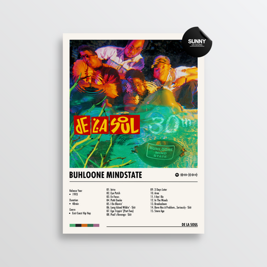 De La Soul De La Soul is Dead merch custom album cover poster music poster personalized gifts poster mockup poster template album posters for wall Sunny Designs Poster
