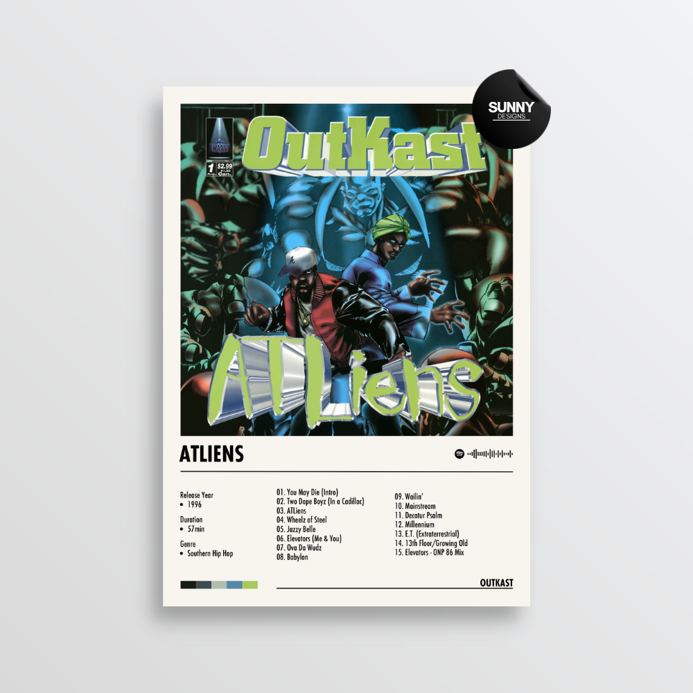 OutKast - ATLiens | Album Cover Poster – Sunny Designs Posters