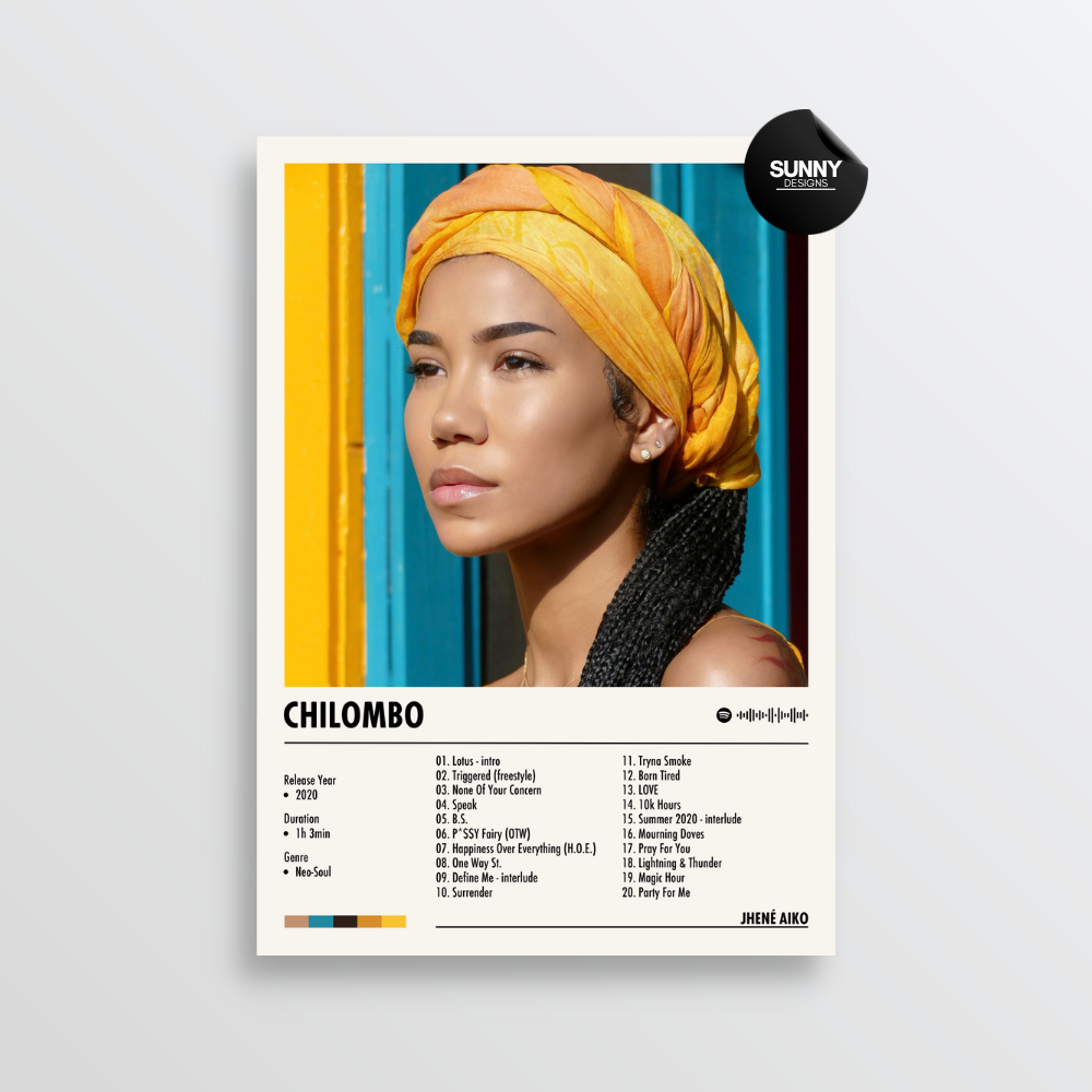 Jhené Aiko - Chilombo | Album Cover Poster – Sunny Designs Posters