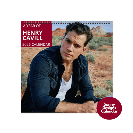 Henry Cavill 2026 Wall Calendar - Sunny Designs Posters Celebrity Wall Art - Unique Gift - Celebrity Calendar Planner Desk