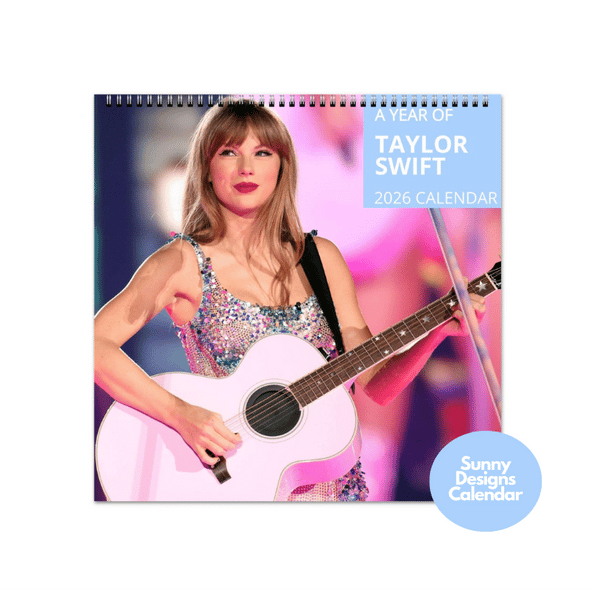 Taylor Swift 2026 Wall Calendar - Sunny Designs Posters Celebrity Wall Art - Unique Gift - Celebrity Calendar Planner Desk
