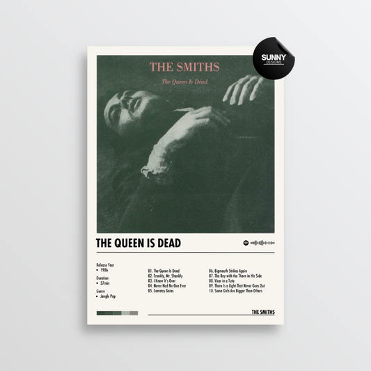 The Smiths The Queen Is Dead merch custom album cover poster music poster personalized gifts poster mockup poster template album posters for wall Sunny Designs Poster
