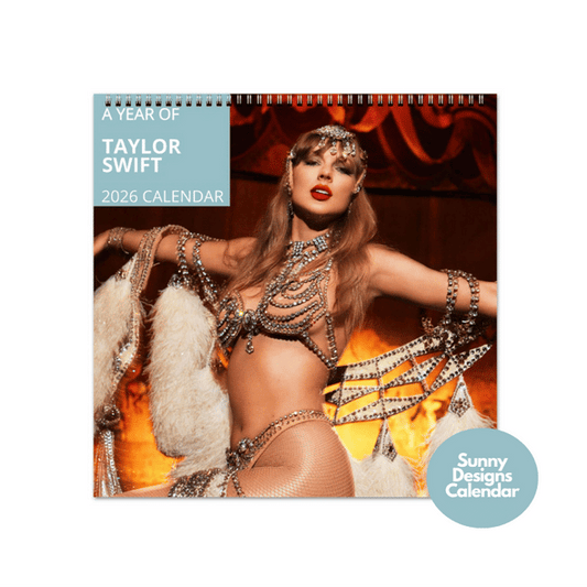 Taylor Swift 2026 Wall Calendar - Sunny Designs Posters Celebrity Wall Art - Unique Gift - Celebrity Calendar Planner Desk