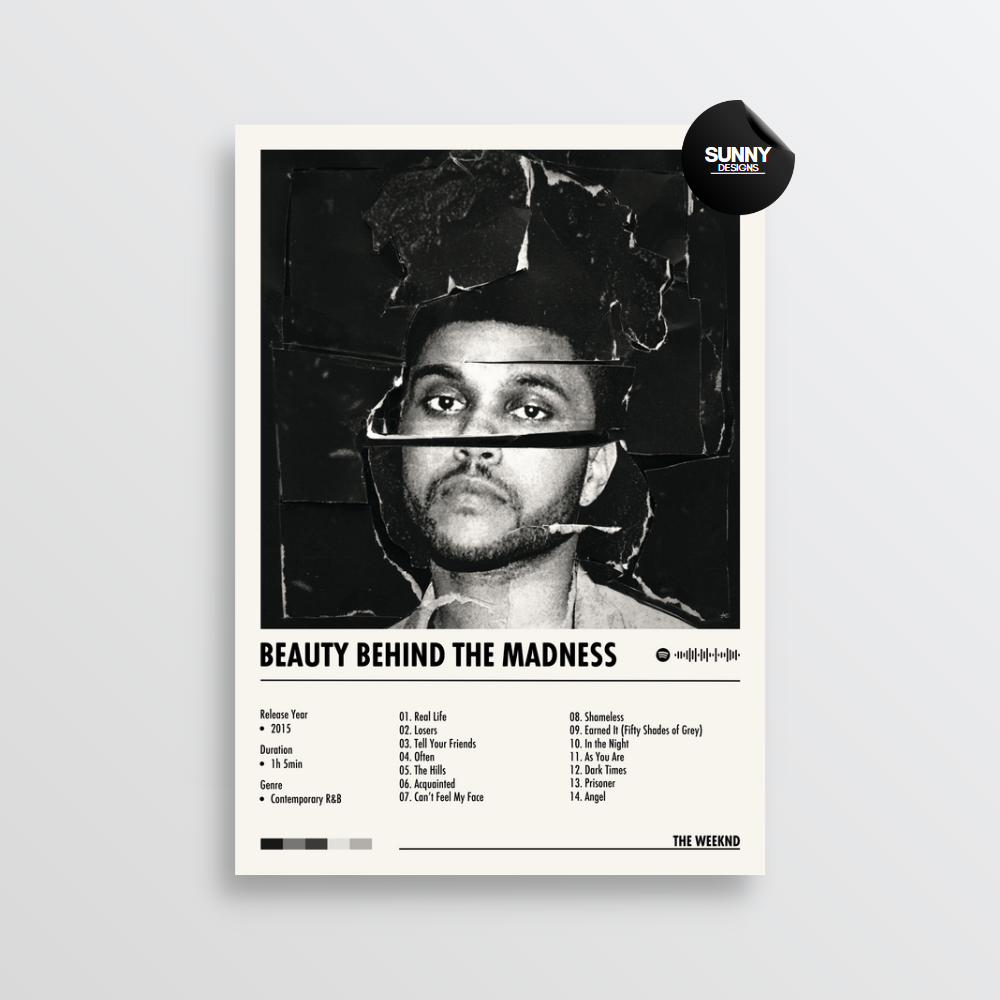 The Weeknd - Beauty Behind the Madness | Album Cover Poster