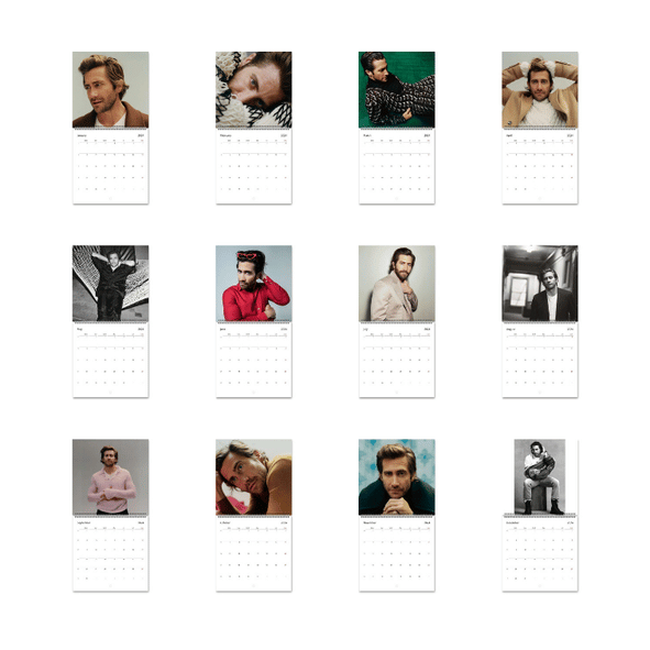 A Year of Jake Gyllenhaal 2026 Wall Calendar