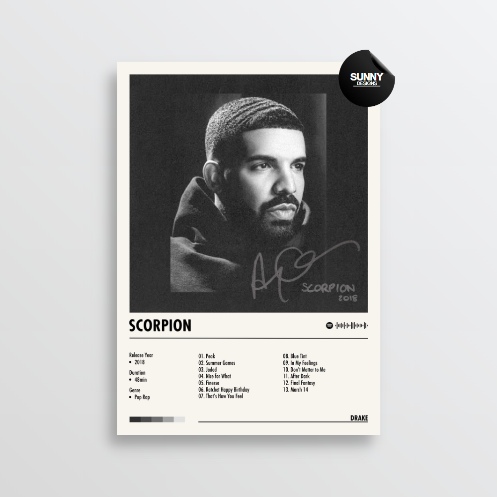 Drake - Scorpion | Album Cover Poster – Sunny Designs Posters Drake - Scorpion | Album Cover Poster – Sunny Designs Posters