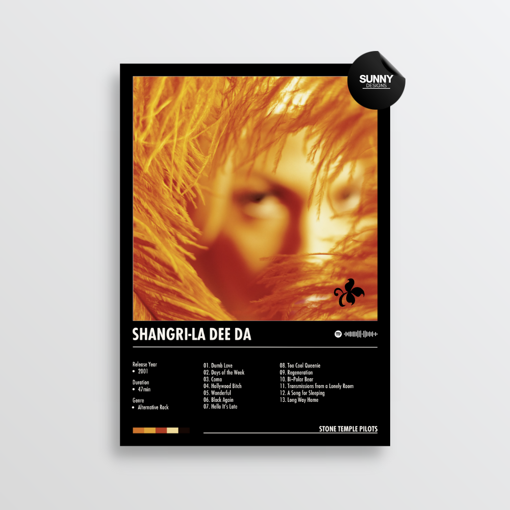 Stone Temple Pilots Shangri LA DEE DA merch custom album cover poster music poster personalized gifts poster mockup poster template album posters for wall Sunny Designs Poster 