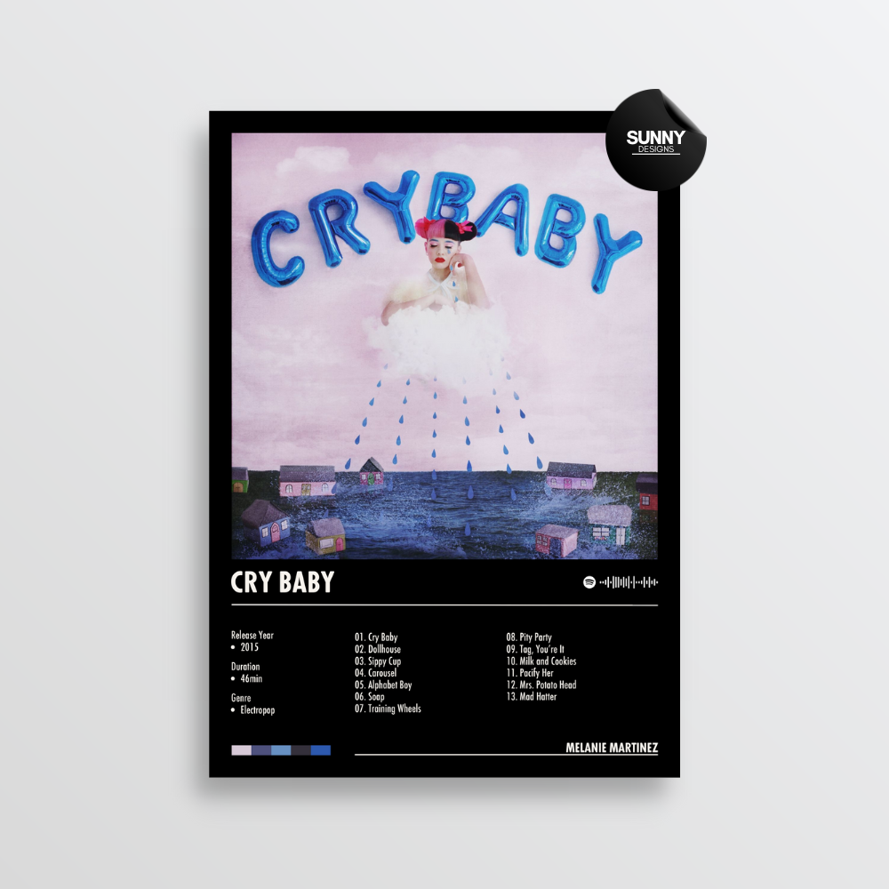 Melanie Martinez Cry Baby merch custom album cover poster music poster personalized gifts poster mockup poster template album posters for wall Sunny Designs Poster 