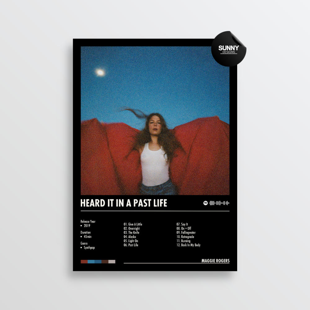 Maggie Rogers Heard It In A Past Life merch custom album cover poster music poster personalized gifts poster mockup poster template album posters for wall Sunny Designs Poster 