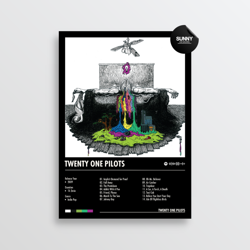 twenty one pilots Twenty One Pilots  merch custom album cover poster music poster personalized gifts poster mockup poster template album posters for wall Sunny Designs Poster 