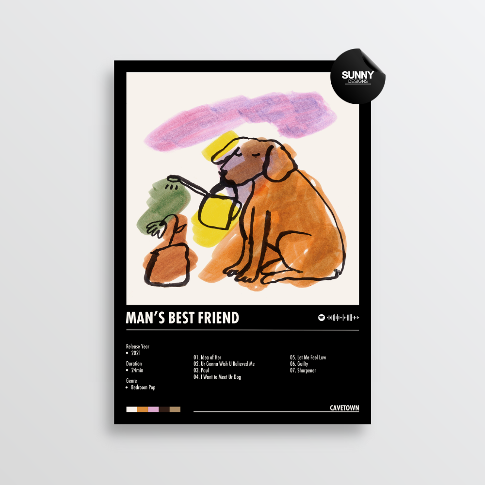 Cavetown Man’s Best Friend merch custom album cover poster music poster personalized gifts poster mockup poster template album posters for wall Sunny Designs Poster
