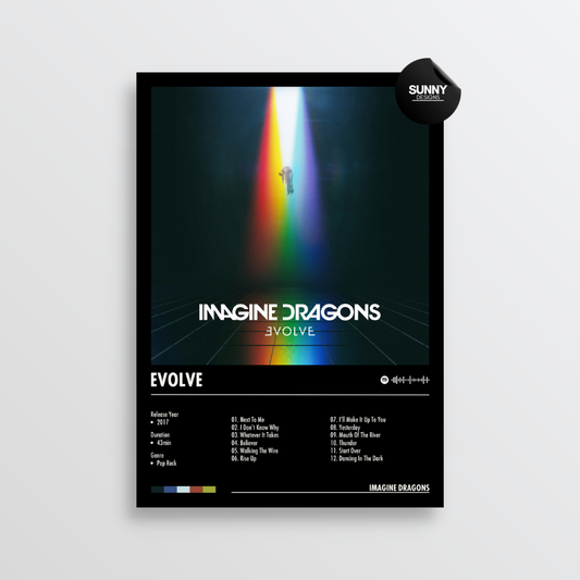 Imagine Dragons Evolve merch custom album cover poster music poster personalized gifts poster mockup poster template album posters for wall Sunny Designs Poster 