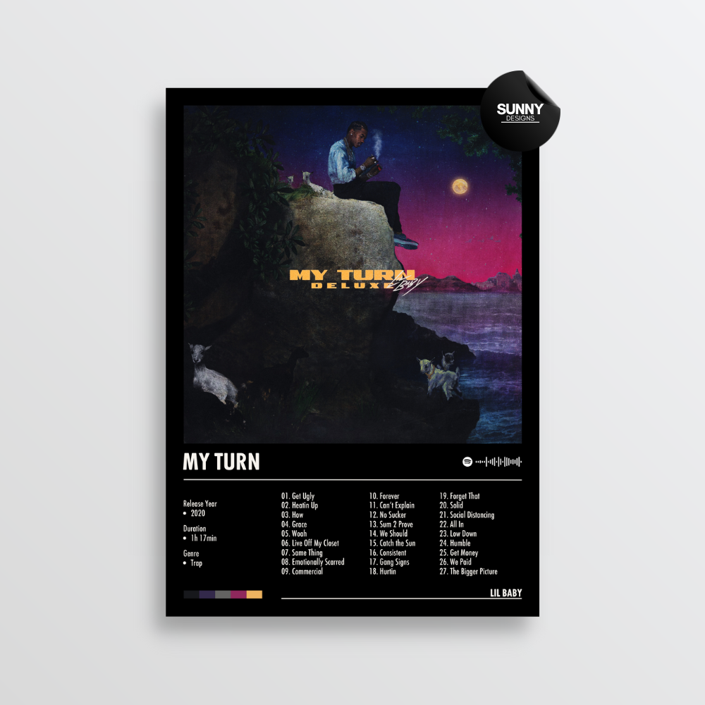 Lil Baby My Turn (Deluxe) merch custom album cover poster music poster personalized gifts poster mockup poster template Sunny Designs Poster 