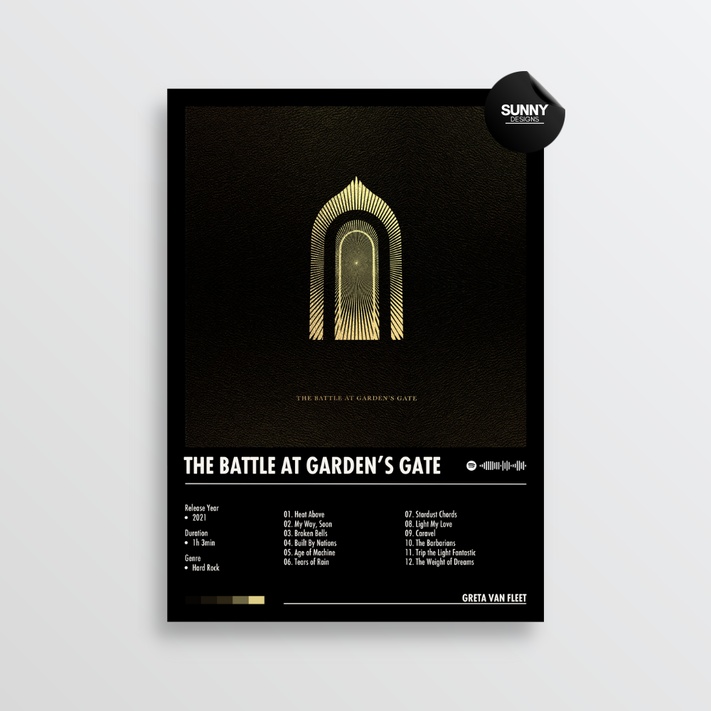 Greta Van Fleet The Battle at Garden’s Gate merch custom album cover poster music poster personalized gifts poster mockup poster template album posters for wall Sunny Designs Poster 