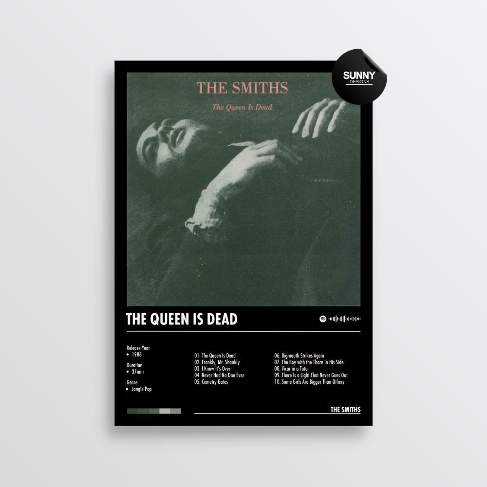 The Smiths The Queen Is Dead merch custom album cover poster music poster personalized gifts poster mockup poster template album posters for wall Sunny Designs Poster
