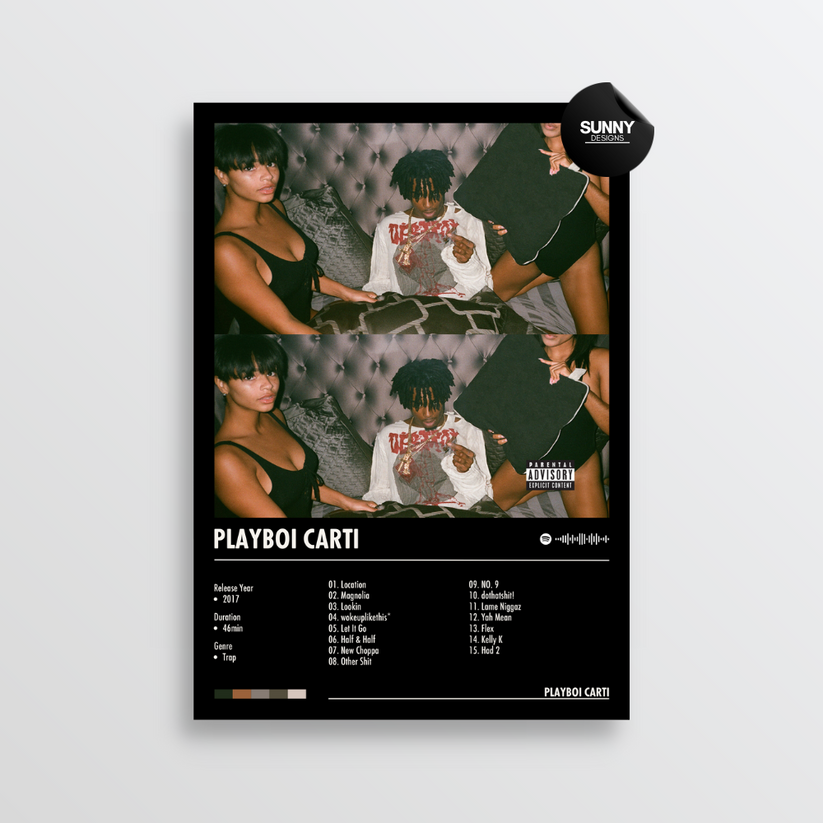 Playboi Carti - Playboi Carti | Album Cover Poster – Sunny Designs Posters