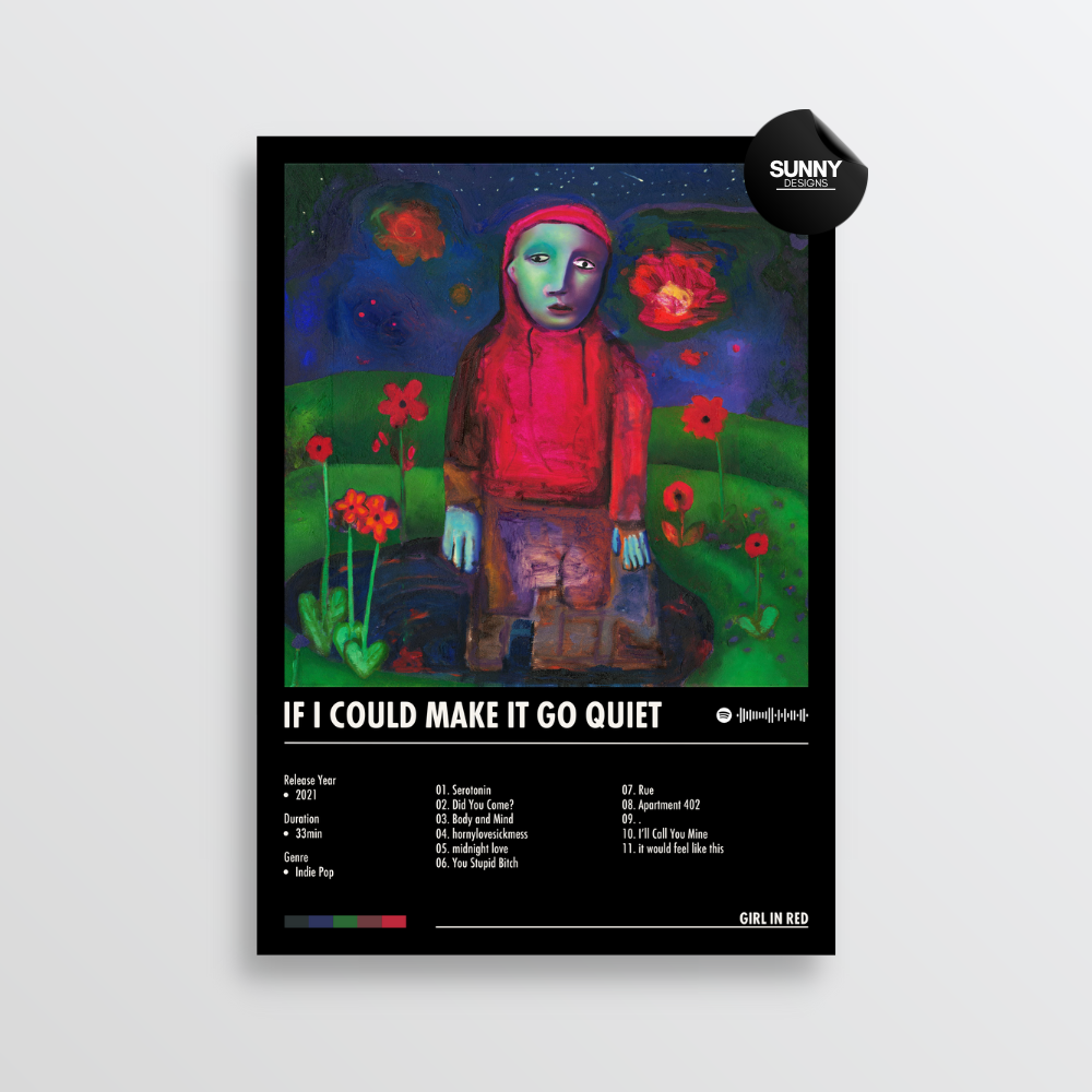 girl in red if i could make it go quiet merch custom album cover poster music poster personalized gifts poster mockup poster template album posters for wall Sunny Designs Poster 