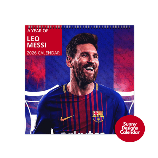 Lionel Messi 2026 Wall Calendar - Sunny Designs Posters Celebrity Wall Art - Unique Gift - Celebrity Calendar Planner Desk