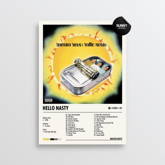 Beastie Boys Hello Nasty (Deluxe Edition) merch custom album cover poster music poster personalized gifts poster mockup poster template album posters for wall Sunny Designs Poster 