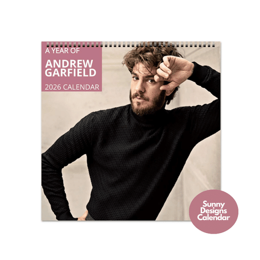 Andrew Garfield 2026 Wall Calendar - Sunny Designs Posters Celebrity Wall Art - Unique Gift - Celebrity Calendar Planner Desk