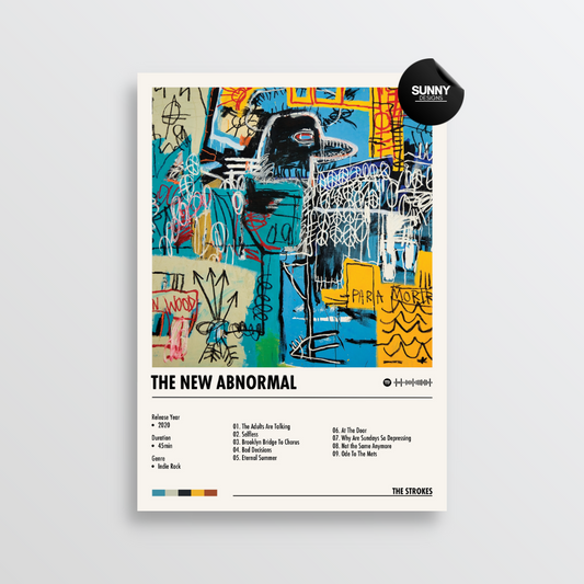 The Strokes The New Abnormal merch custom album cover poster music poster personalized gifts poster mockup poster template album posters for wall Sunny Designs Poster 