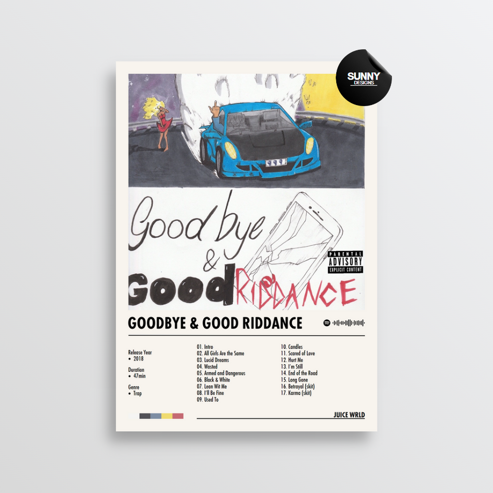 Juice WRLD - Goodbye & Good Riddance | Album Cover Poster – Sunny ...