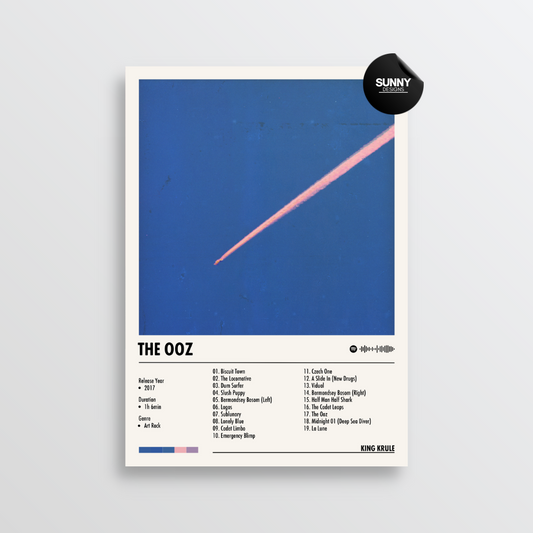 King Krule The OOZ merch custom album cover poster music poster personalized gifts poster mockup poster template album posters for wall tracklist Sunny Designs Poster
