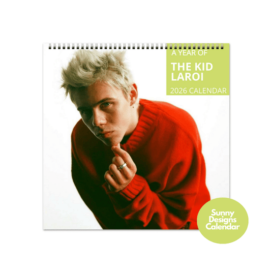 The Kid Laroi 2026 Wall Calendar - Sunny Designs Posters Celebrity Wall Art - Unique Gift - Celebrity Calendar Planner Desk